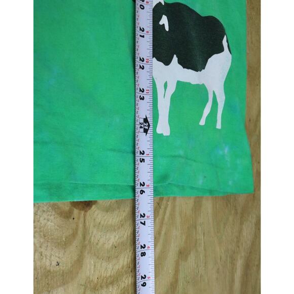 Ben and Jerrys T Shirt Small Cows Logo Liquid Blue Double Sided Vintage USA - Picture 9 of 13